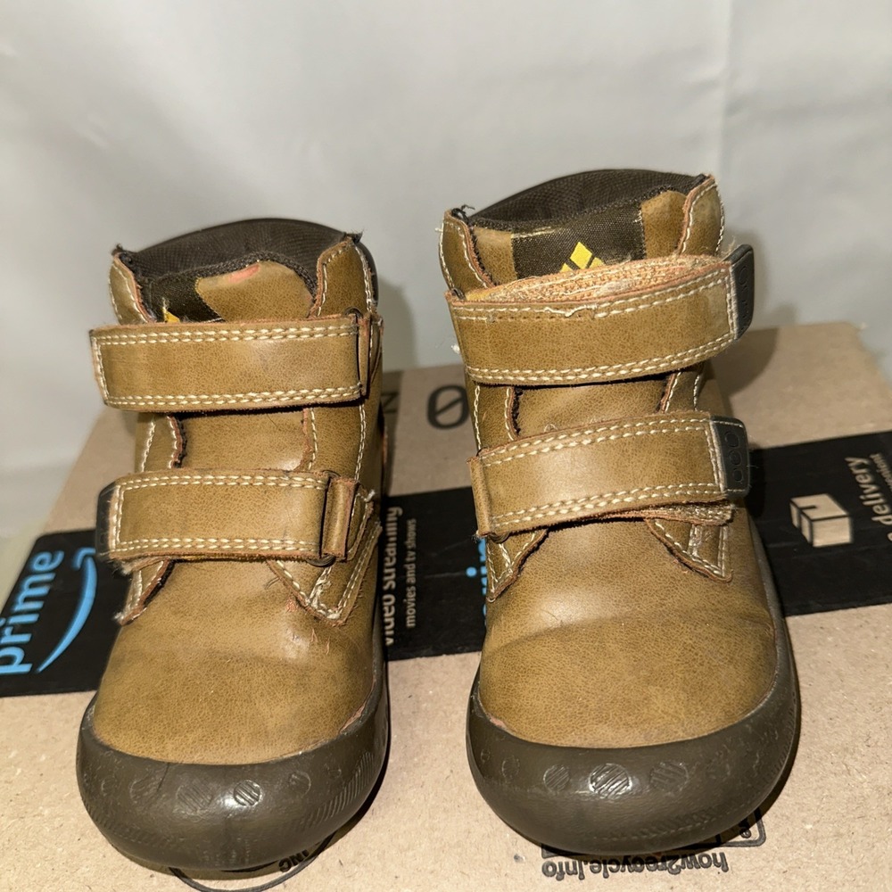 Mishansha Kids Girls/Boys Boots Sz 8.5 (EU 25) Tan Color